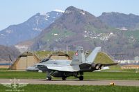 Landung einer F/A-18 Hornet in Alpnach Landung einer F/A-18 Hornet in Alpnach