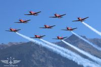 Das PC-7 TEAM hat einmal mehr seine Präzision und Perfektion bewiesen Das PC-7 TEAM hat einmal mehr seine Präzision und Perfektion bewiesen