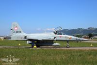 Der J-3095 ist der letzte graue Einsitzer F-5 E